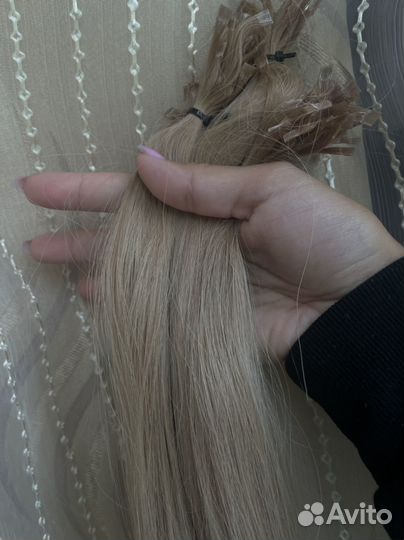 Волосы для наращивания 50 см блонд