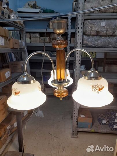 Люстра потолочная подвесная б/у