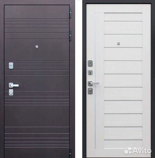 Дверь входная Шоколад металлическая Дуэт