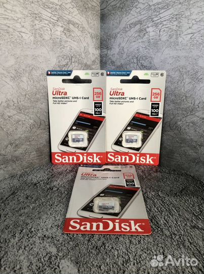 Карта памяти SanDisk Ultra 256 MicroSD