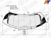 Стекло заднее mercedes-benz GLA-class
