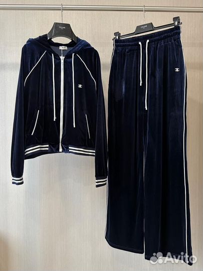 Велюровый костюм Celine женский