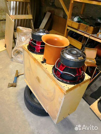 Сабвуфер Ural Decibel 12 1+1ом 2шт с коробом