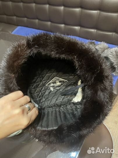 Шапка ушанка норка 55-57