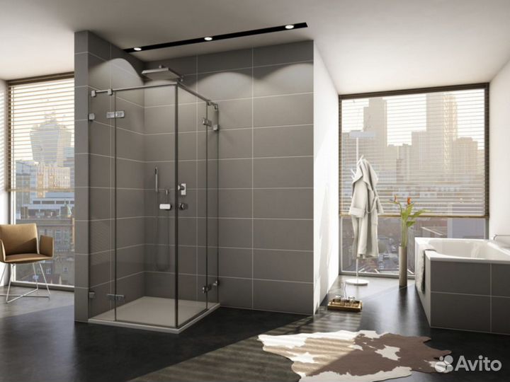 Душевая кабина с матовым стеклом