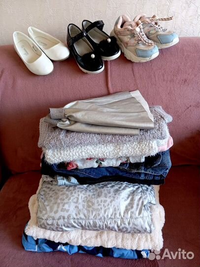 Пакет одежды и обуви для девочки 116
