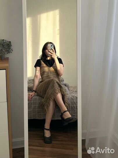 Вязаный сарафан