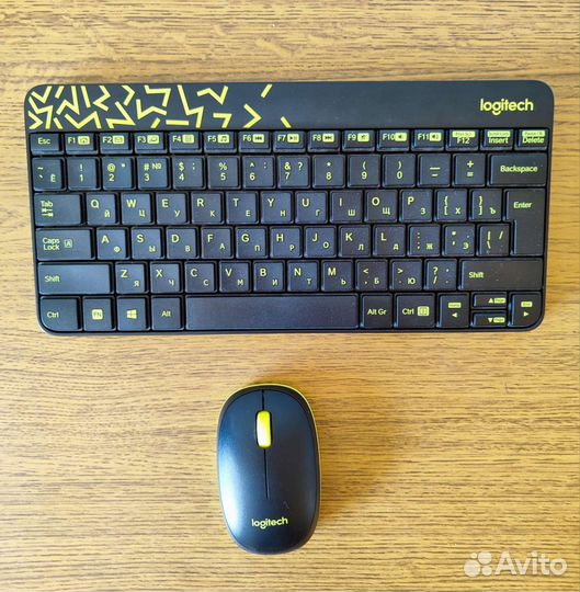 Беспроводная клавиатура и мышь logitech