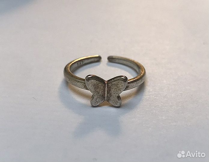 Винтажное кольцо с бабочкой