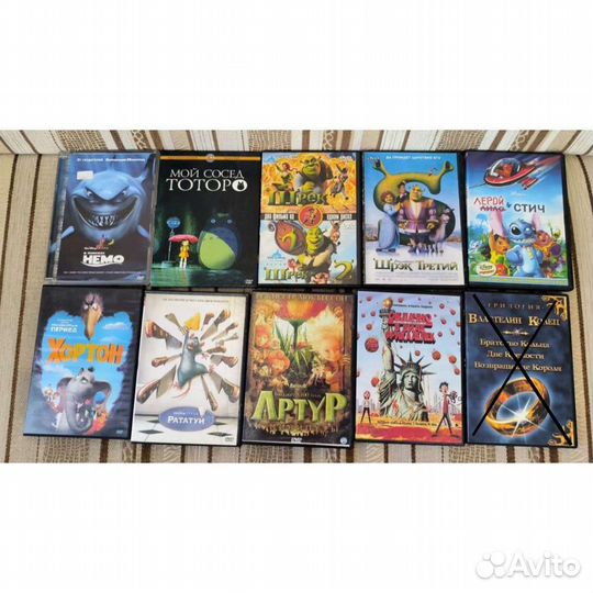 Dvd-диски лицензионные с мультфильмами и фильмами