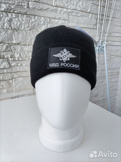 Мужская/женская шапка мвд России полиция на флисе
