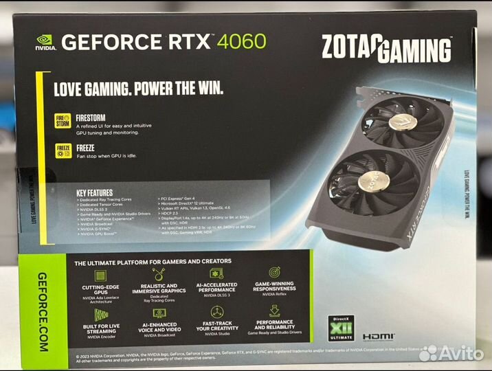 Новая видеокарта RTX 4060 ZotacGaming