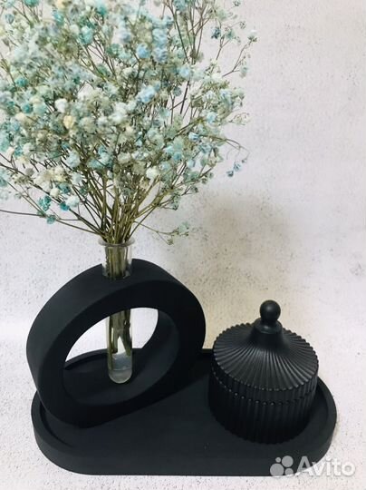 Ваза, подсвечники, подставки