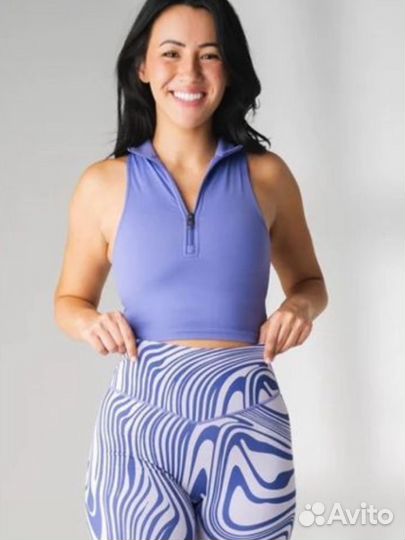 Спортивный костюм женский лосины топ S