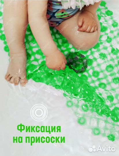 Противоскользящий коврик в ванну