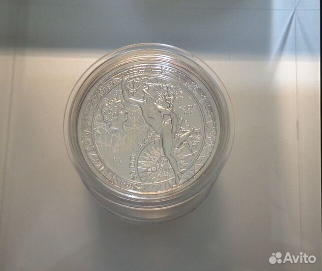 Ниуэ 50д. 2014 г. Фортуна Меркурий серебро 6 унций