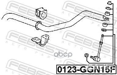 Тяга стабилизатора перед прав лев Febest
