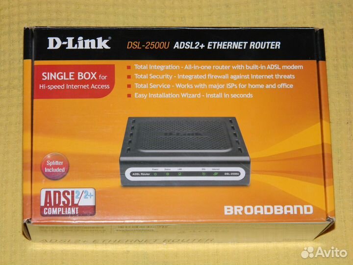 D-Link 2500U adsl 2+ Ethernet router