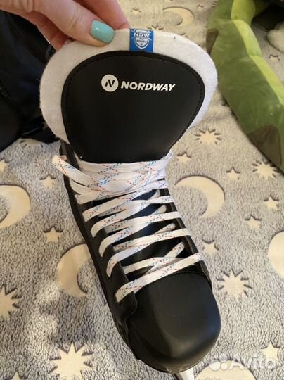 Коньки хоккейные nordway, размер 40 + сумка