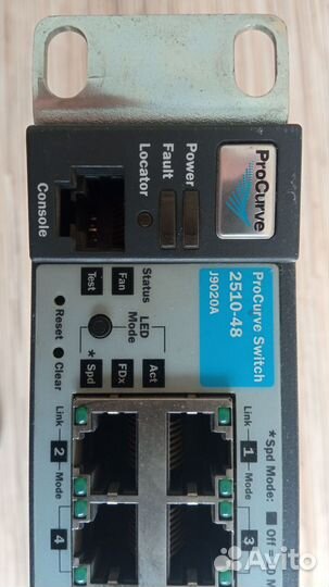 Коммутатор hpprocurveswitch2510-48