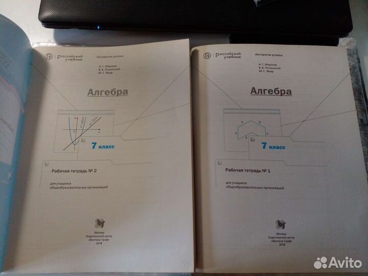Рабочая тетрадь по алгебре 7 класс часть 1+2