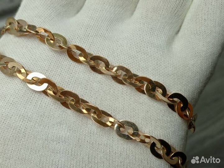 Золотая цепь 585 пробы массой 24.51 грамма (57см)