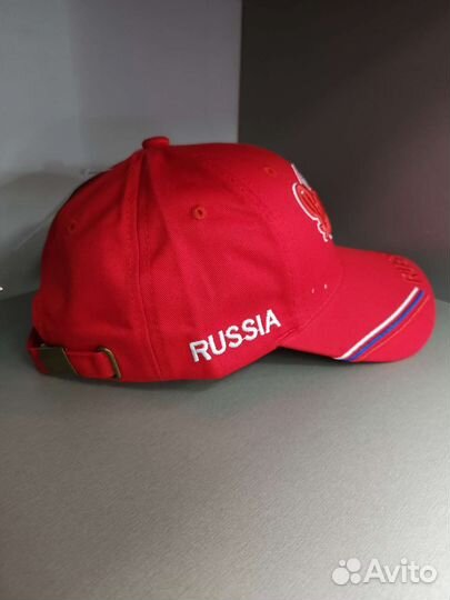 Кепка бейсболка Russia красная