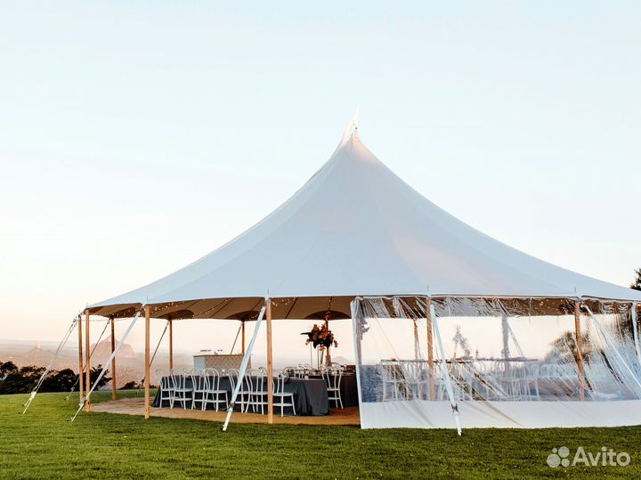 Шатёр для мероприятий 90 м2 (диаметр 10 м)