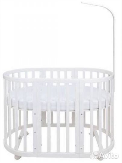 Кроватка детская 4 в 1 (2 матраса)