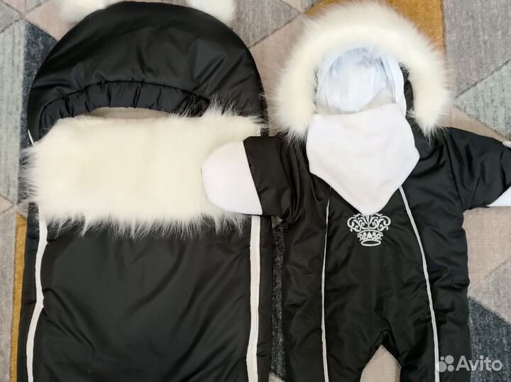 Конверт на выписку зимний для мальчика