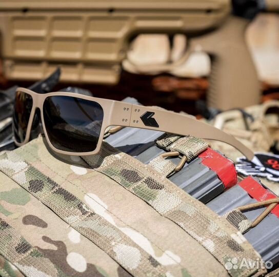 Очки Gatorz Delta Tan Cerakote Smoke w/Anti-Fog