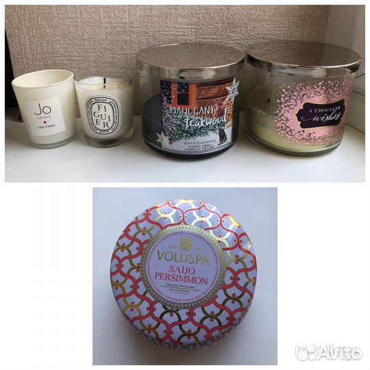 Voluspa, Bath & Body Works, Diptyque, Jo loves