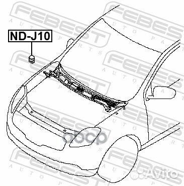 Отбойник капота nissan qashqai J10E