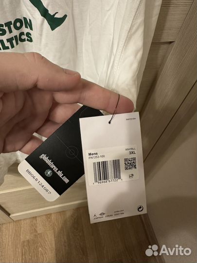 Лонгслив Jordan x NBA Boston 3XL