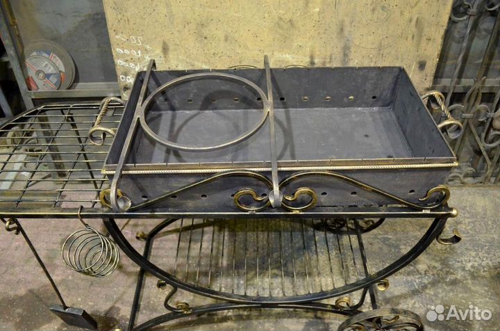 Мангал с крышей, мангал кованый
