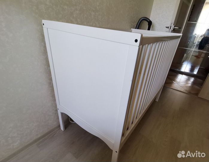 Детская кроватка IKEA (Солгуль) + матрас