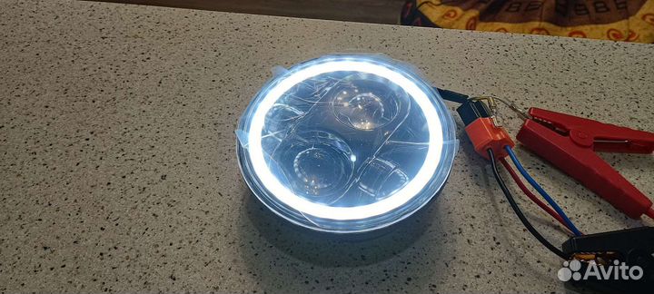 Круглая фара 5.75 на мотоцикл, мопед, машину 14 см