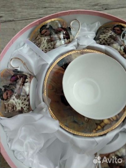 Чайный сервиз тонкий фарфор