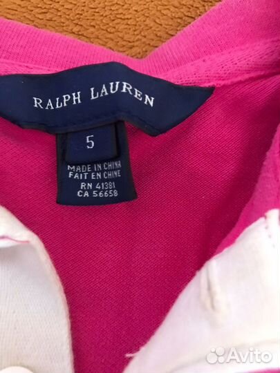 Поло на девочку Ralph Lauren