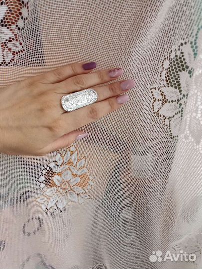 Кольцо, серьги