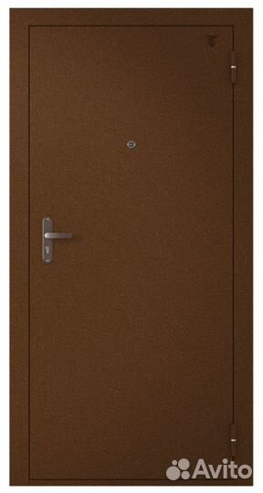 Дверь тс-008 1 960х2050 R медь/металл/металл/метал