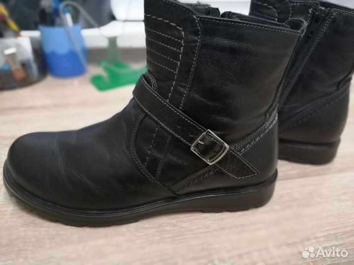 Сапоги зимние кожа 40р