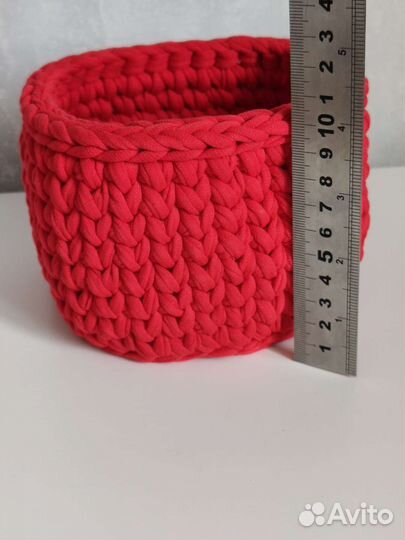 Корзинка вязаная