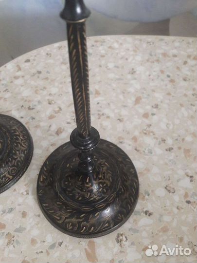 Подсвечник 2шт металл, ручная работа из Камбоджи