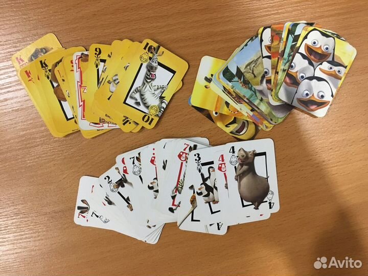 Игрушки карты Мадагаскар Ледниковый период Nesquik