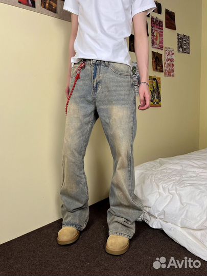Джинсы клеш y2k