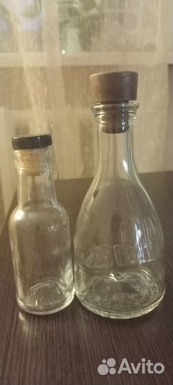 Бутыль стеклянная 0,250 мл. Пробка