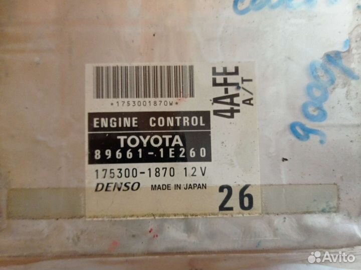 Эбу Toyota Corolla AE100 4AFE akпп