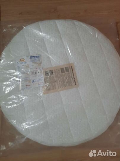 Матрас в круглую кроватку