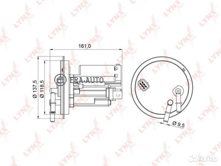 Lynxauto LF977M Фильтр топливный
